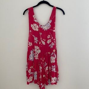COPY - Billabong pink floral romper